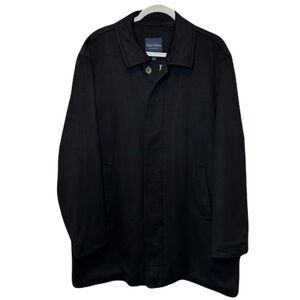 Brooks Brothers Loro Piana Storm System Wool Car coat Mens Large Black